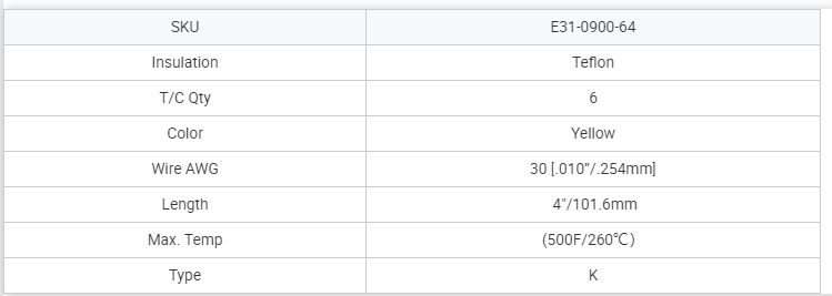 ECD热电偶 E31-0900-64